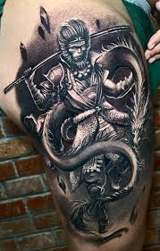 Kung tatuering, King tattoo.