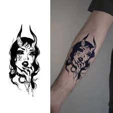 Demon tatuering, Demon tattoo.