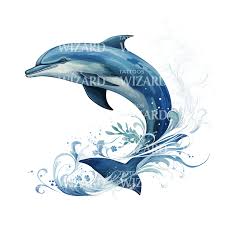 Delfin tatuering, Dolphin tattoo.