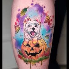 Hund tatuering, Dog tattoo.