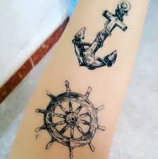 Ankae tatuering, Anchor tattoo.