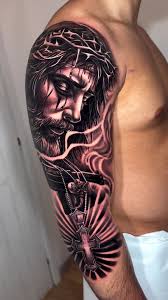 Jesus tatuering, Jesus tattoo.