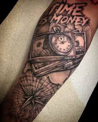 Pengar tatuering, Money tattoo.