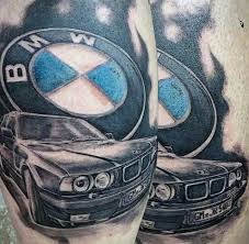 BMW tatuering, BMW tattoo.