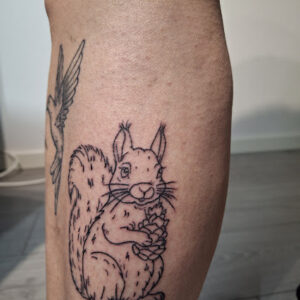 Ekorre tatuering Squirrel tattoo